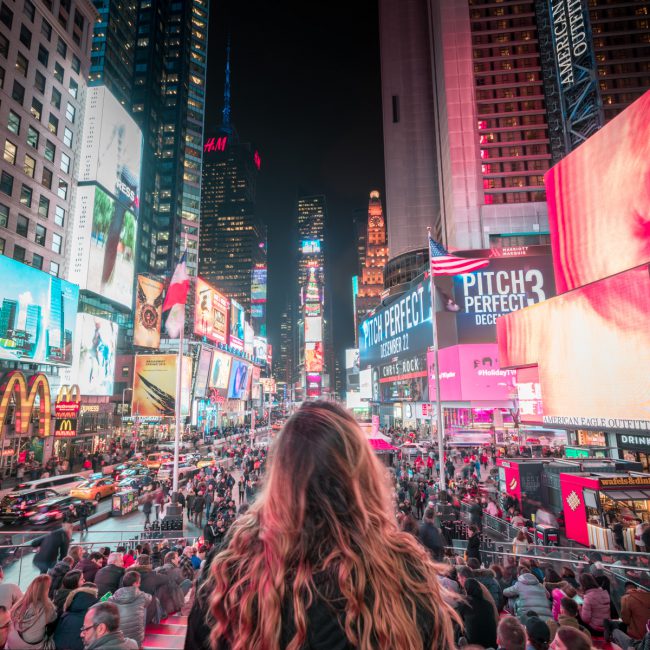 Time Square Portrait during a busy evening [David Tan]