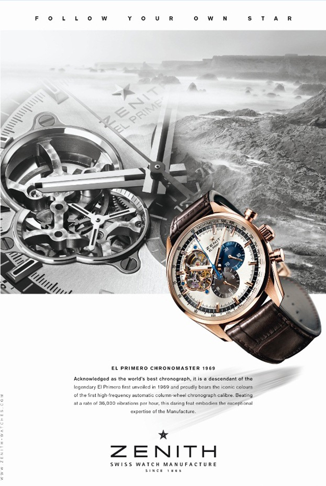 zenith campaign mix watch and landscape
