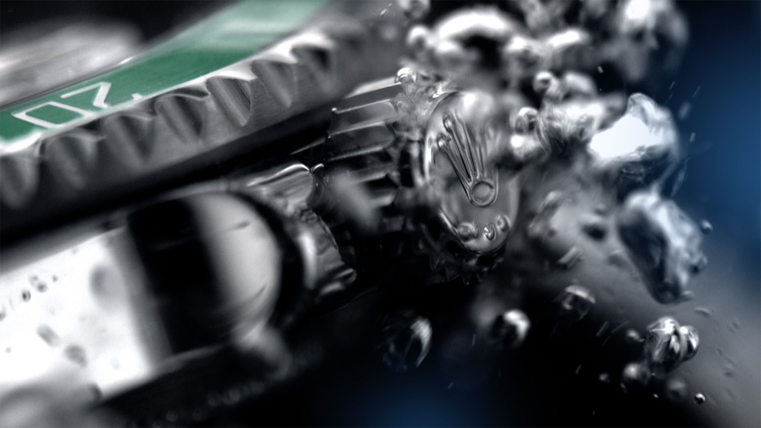 Rolex Submarine under water with bubble, screenshot [David Tan]