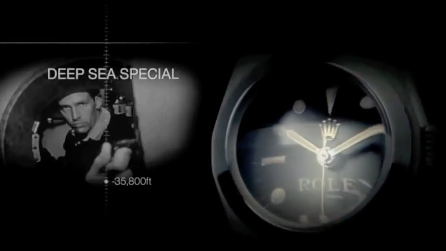 Rolex Deep sea Special mix with old footage of submarine, screenshot [David Tan]